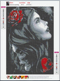 Full Diamond Painting kit - Halloween beauty skeleton