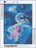 Full Diamond Painting kit - Swan girl