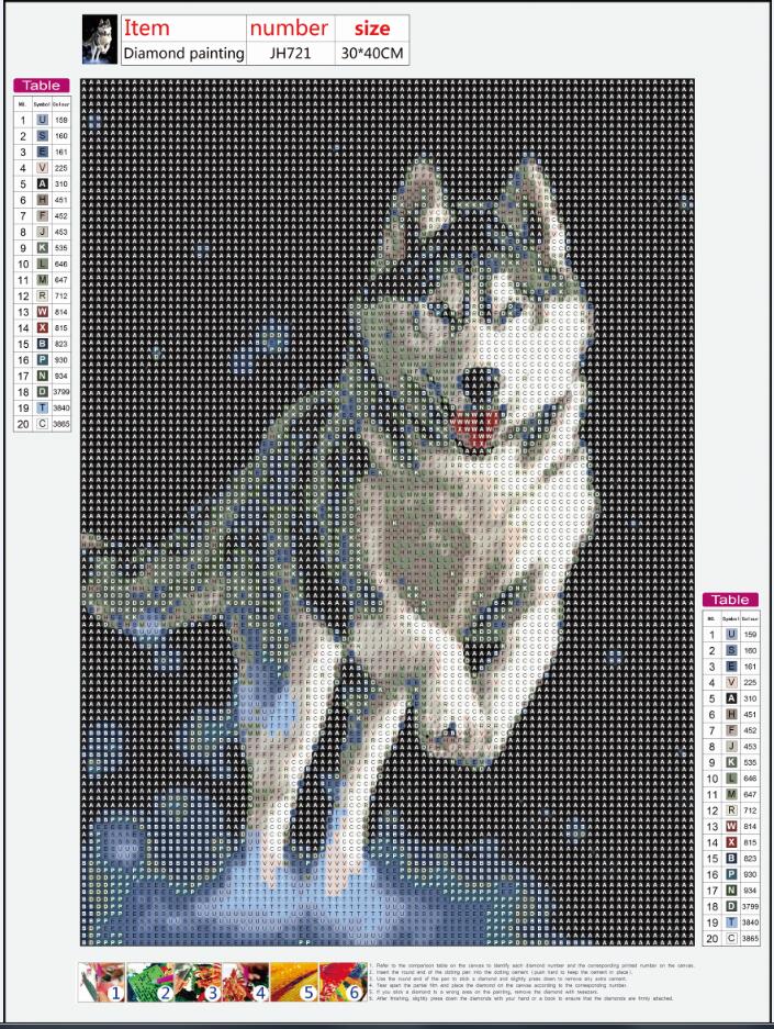 Full Diamond Painting kit - Husky