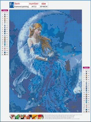 Full Diamond Painting kit - Moon Elf