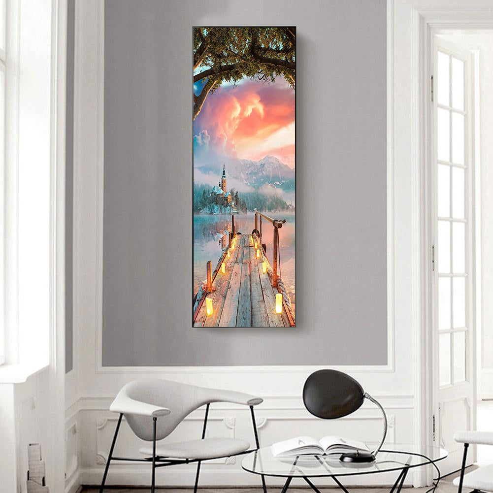 Full Large Diamond Painting kit - Plank road of the sea