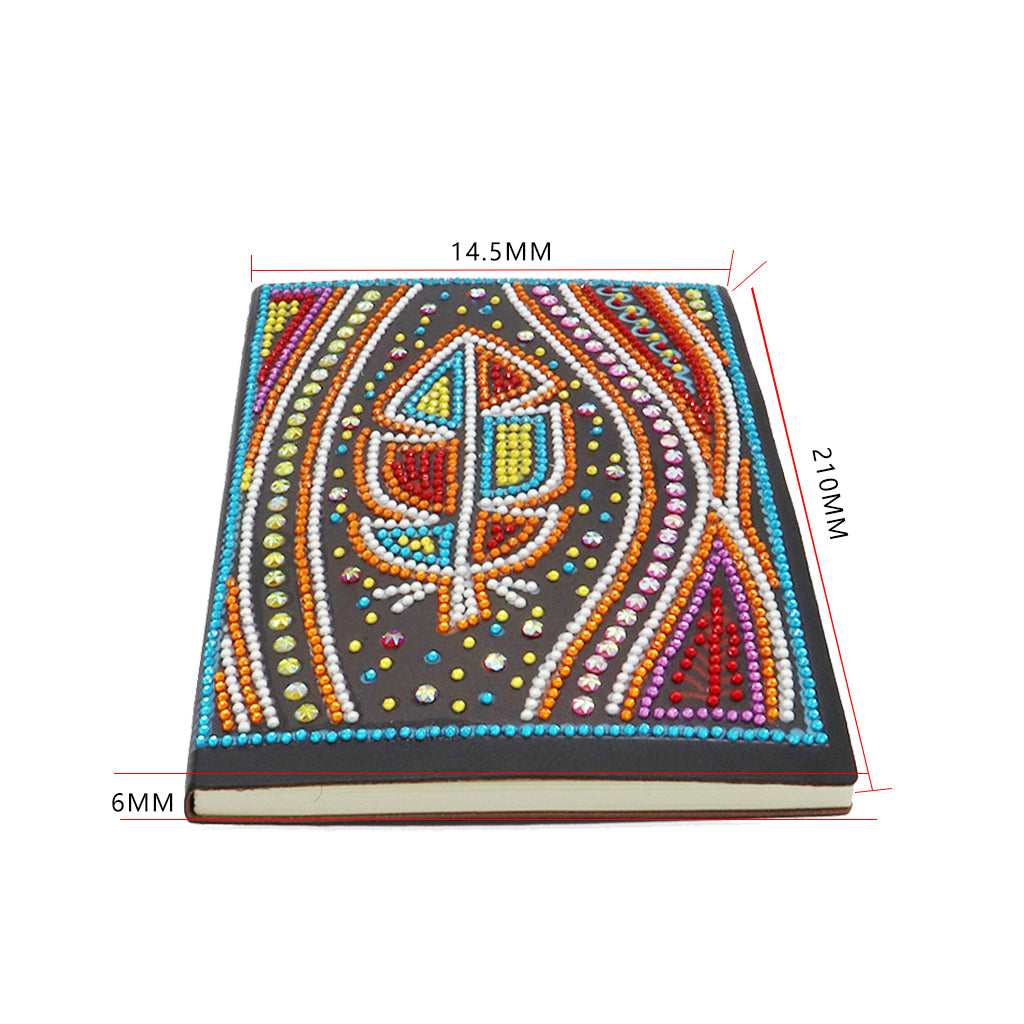 DIY Diamond Painting Notebook - Leaf (No lines)