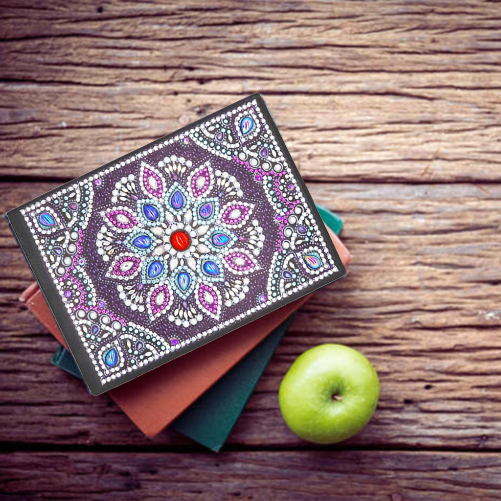 DIY Diamond Painting Notebook - Mandala (No lines)