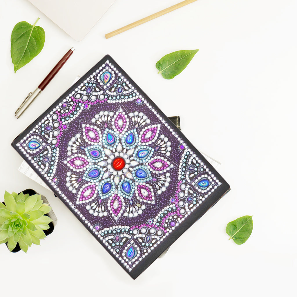 DIY Diamond Painting Notebook - Mandala (No lines)