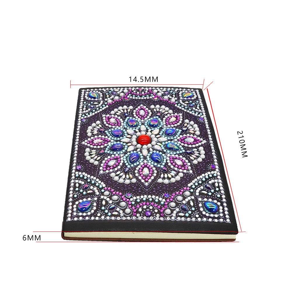 DIY Diamond Painting Notebook - Mandala (No lines)