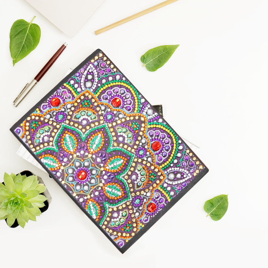 DIY Diamond Painting Notebook - Mandala (No lines)
