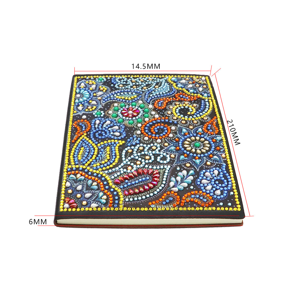 DIY Diamond Painting Notebook - Flowers (No lines)