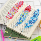 6 Pcs DIY Feather Diamond Painting Bookmark