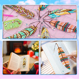 6 Pcs DIY Feather Diamond Painting Bookmark
