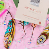 6 Pcs DIY Feather Diamond Painting Bookmark