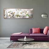 Full Large Diamond Painting kit - White Phalaenopsis