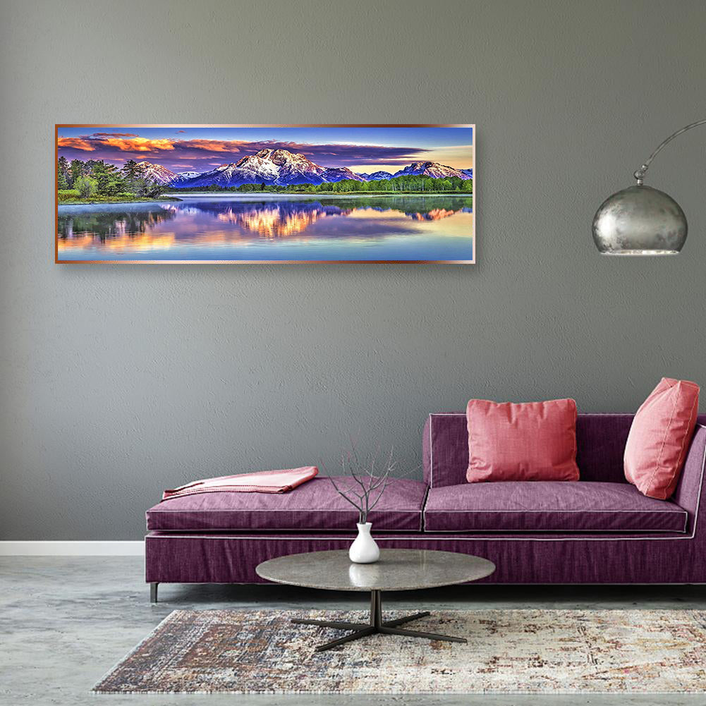Full Large Diamond Painting kit - Mountain and lake