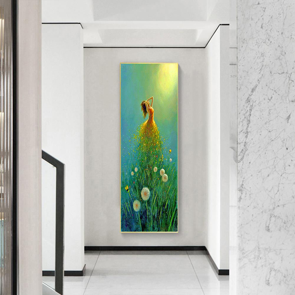 Full Large Diamond Painting kit - Elf on the flowers