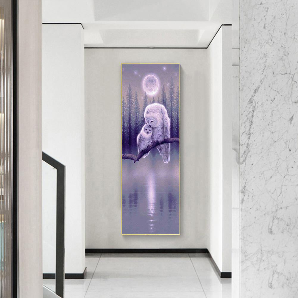 Full Large Diamond Painting kit - Owl mother and child