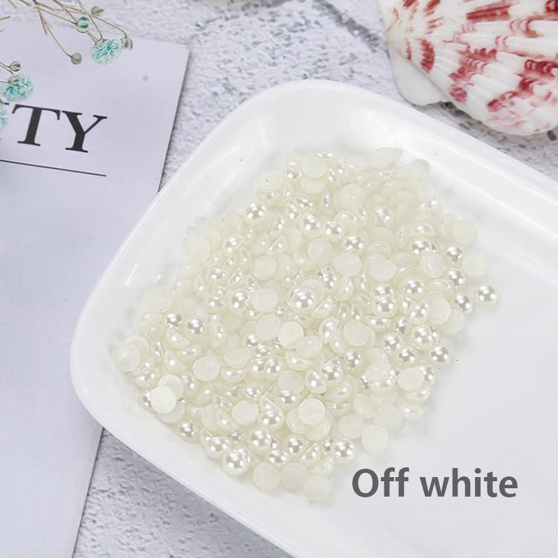 DIY Pure colors pearl flat bottom drills (1000pcs)