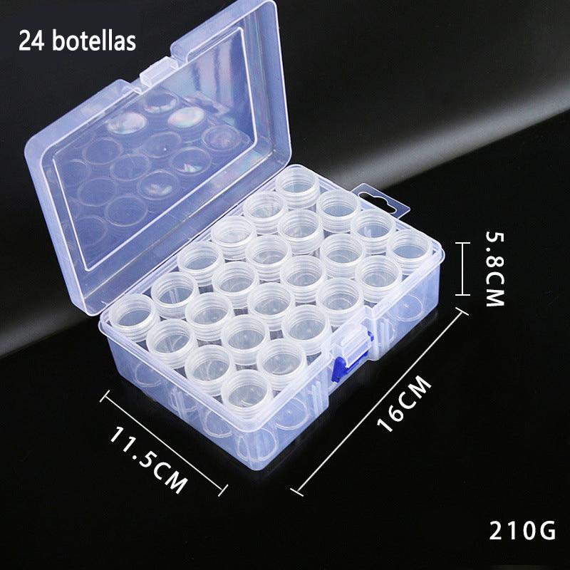 Slots Bottles drills Storage Box (Give stickers free) - Hibah-Diamond painting art studio