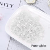 DIY Pure colors pearl flat bottom drills (1000pcs)