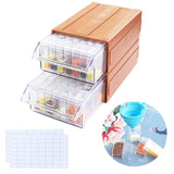 Drills Storage box With funnel and stickers