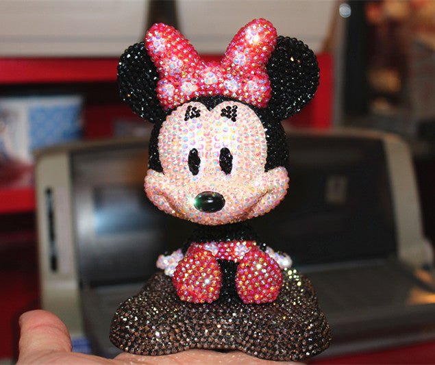 DIY Mickey Minnie car ornaments  (with glue tools)