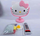 Removable Hello Kitty table mirror (with glue tools)