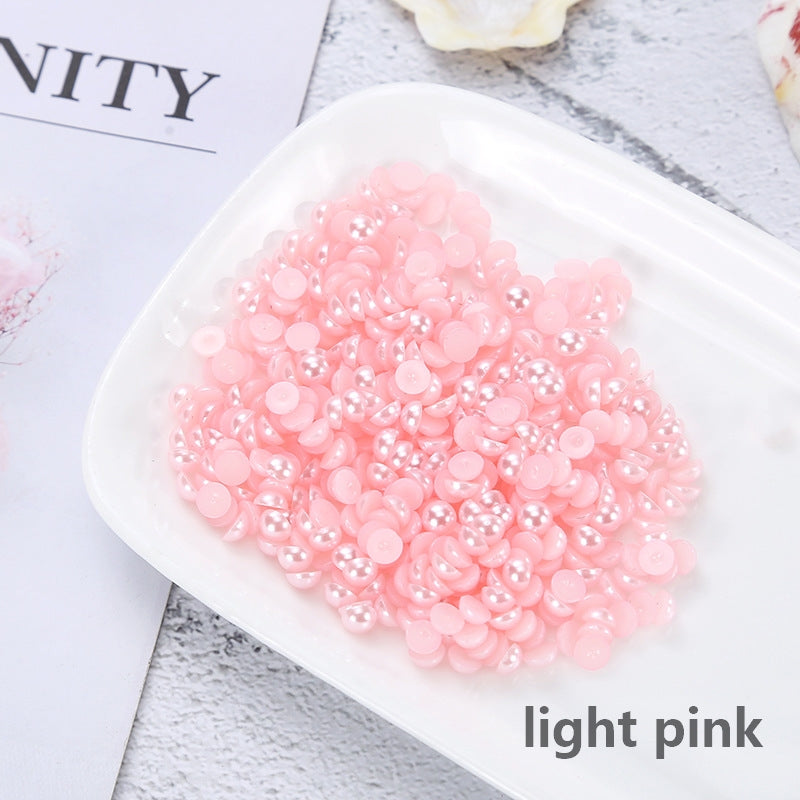 DIY Pure colors pearl flat bottom drills (1000pcs)