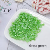 DIY Pure colors pearl flat bottom drills (1000pcs)