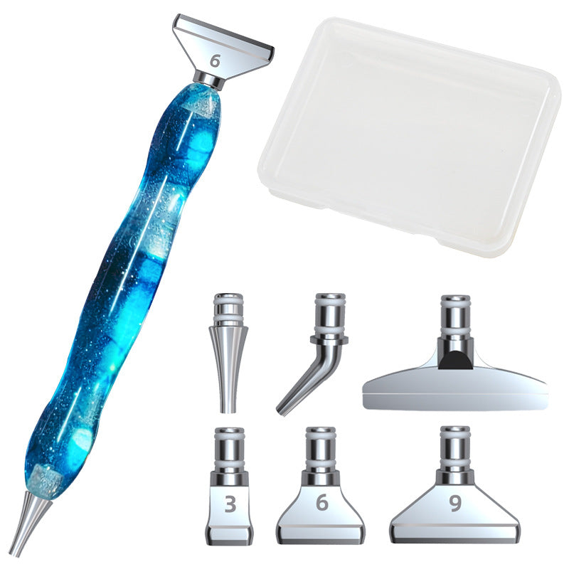 Resin Point Drill Pen Metal Alloy Pen Head Combination set