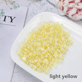 DIY Pure colors pearl flat bottom drills (1000pcs)