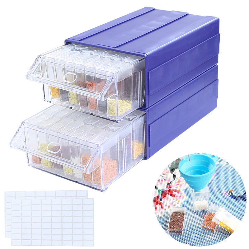 Drills Storage box With funnel and stickers