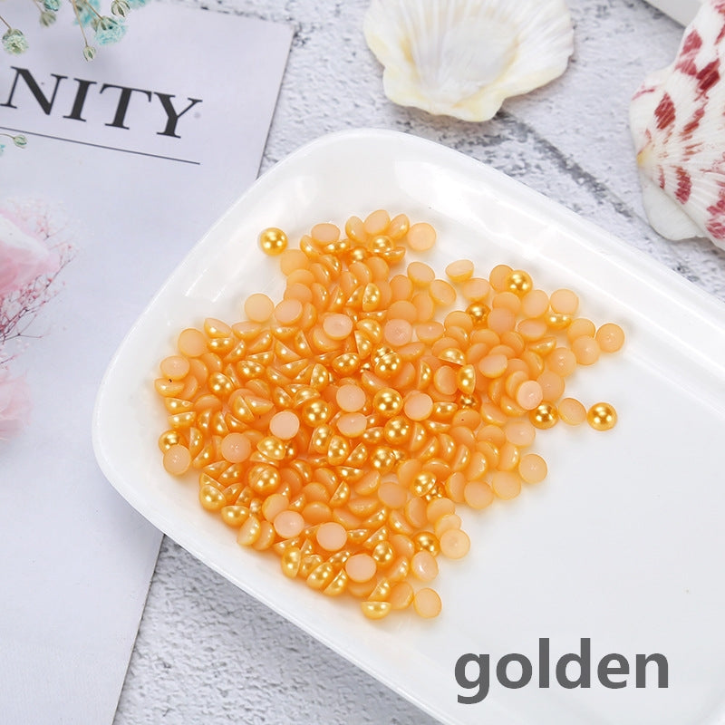 DIY Pure colors pearl flat bottom drills (1000pcs)