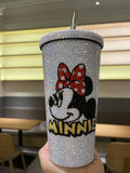 DIY Large capacity straw cup  (with glue tools)- Mickey Minnie
