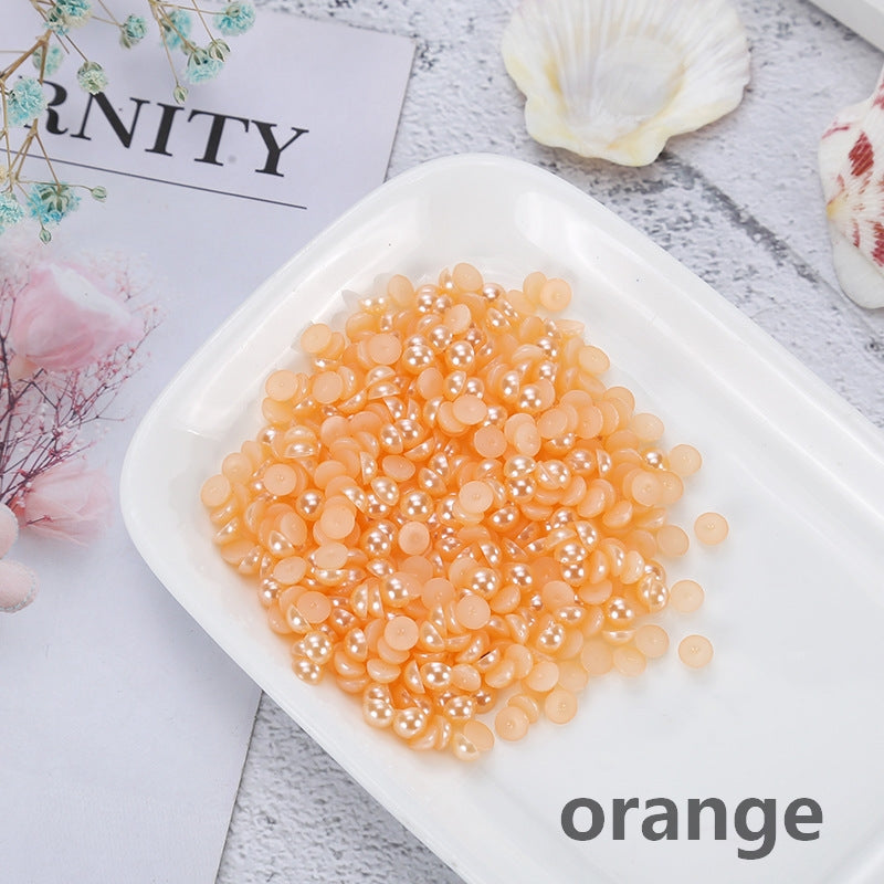 DIY Pure colors pearl flat bottom drills (1000pcs)