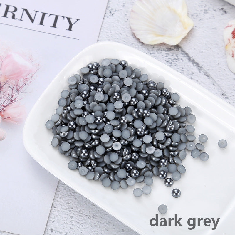 DIY Pure colors pearl flat bottom drills (1000pcs)
