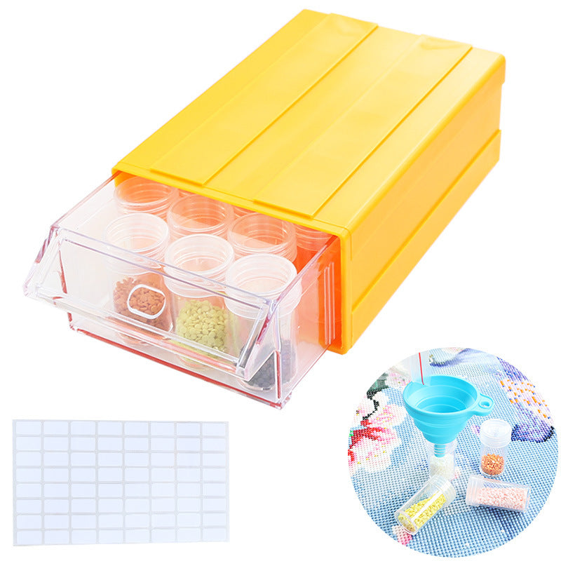 Drills Storage box With funnel and stickers
