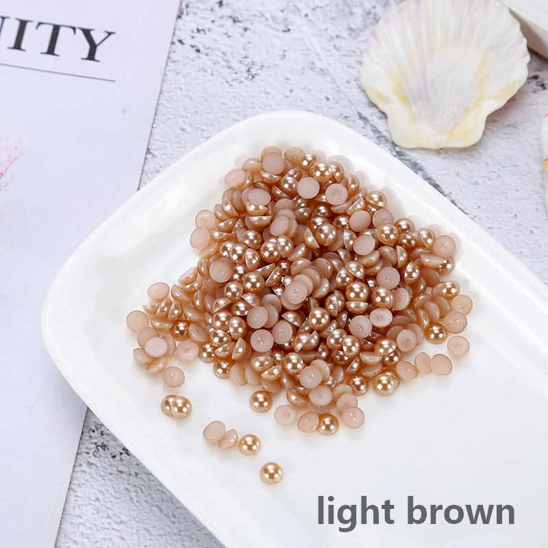 DIY Pure colors pearl flat bottom drills (1000pcs)