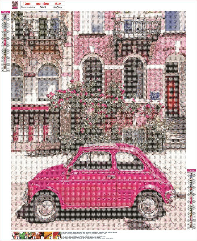 Full Diamond Painting kit - Car on the street