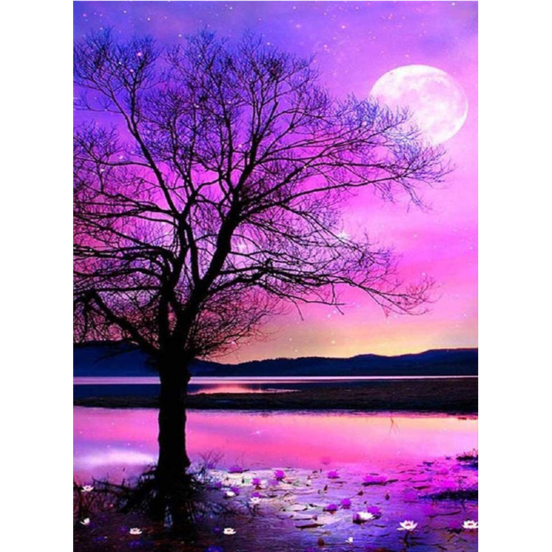 Full Diamond Painting kit - Beautiful lakeside scenery