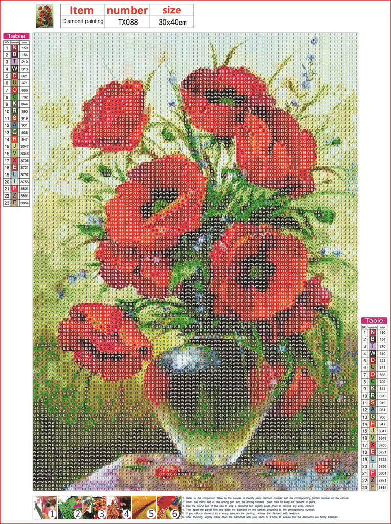 Full Diamond Painting kit - Flower Ranunculus