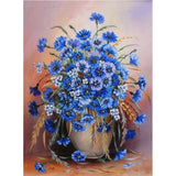 Full Diamond Painting kit - Blue flower