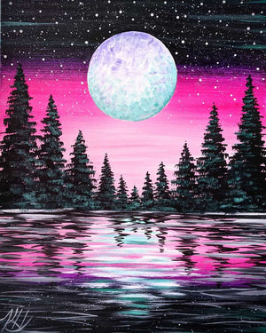 Full Diamond Painting kit - Big moon