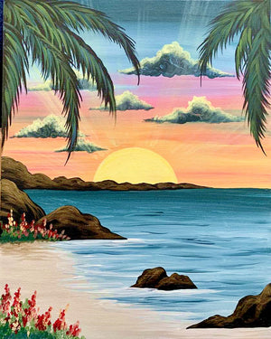 Full Diamond Painting kit - Beautiful scenery by the sea