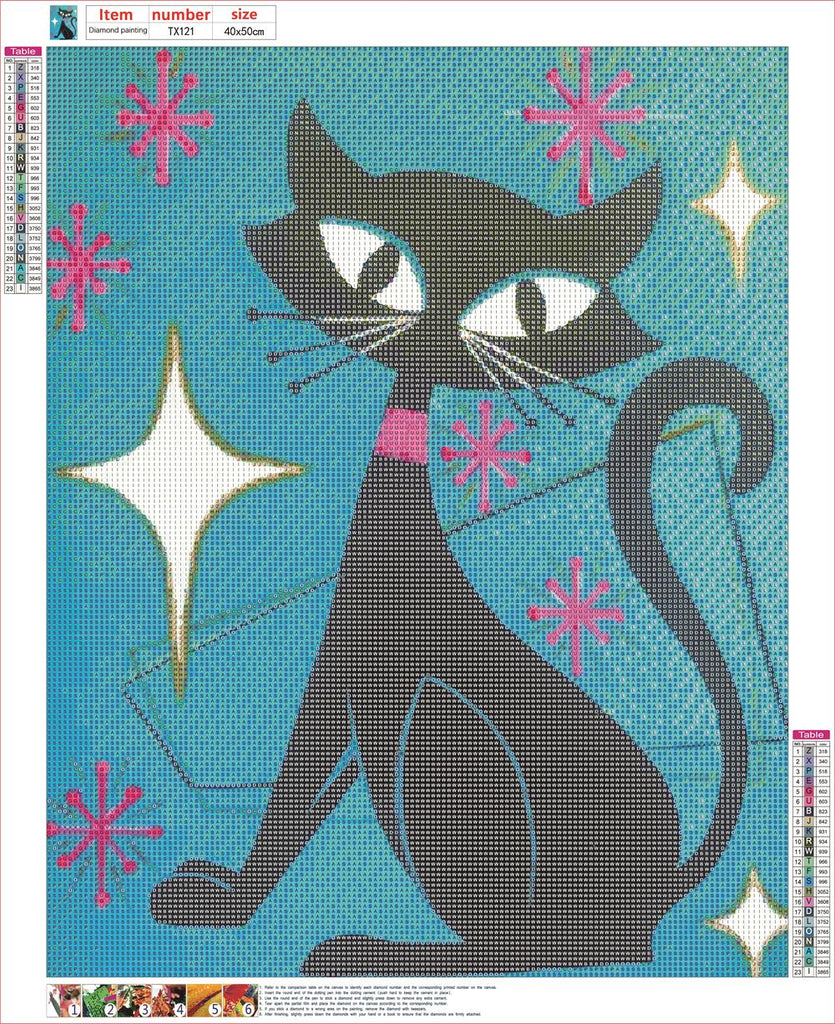 Full Diamond Painting kit - Cute cat