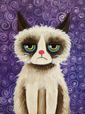 Full Diamond Painting kit - Depressed cat