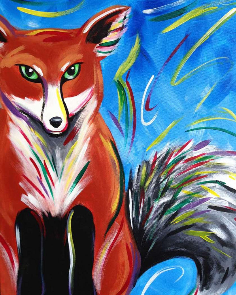 Full Diamond Painting kit - Watercolor fox