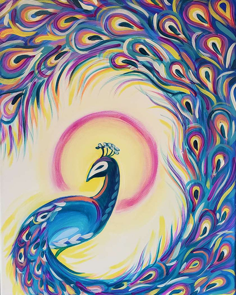 Full Diamond Painting kit - Beautiful peacock