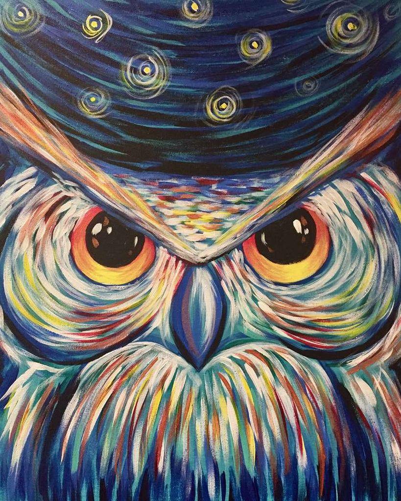 Full Diamond Painting kit - Cool owl