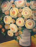 Full Diamond Painting kit - Painted flowers