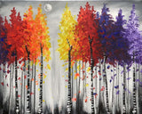 Full Diamond Painting kit - Colorful trees