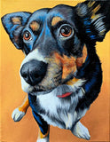 Full Diamond Painting kit - welsh corgi pembroke