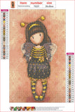 Full Diamond Painting kit - Gorjuss girl